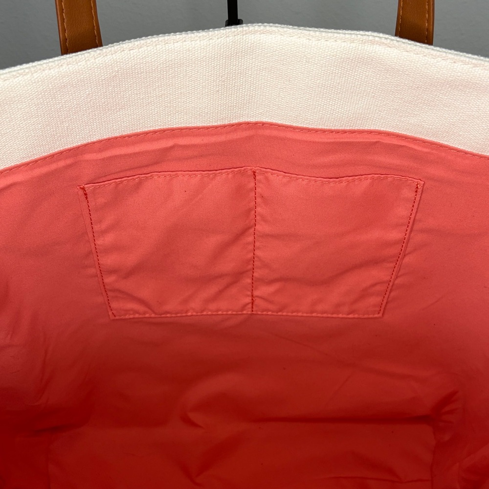 Michael Kors Cream Tote with Brown Straps - Picture 7 of 9